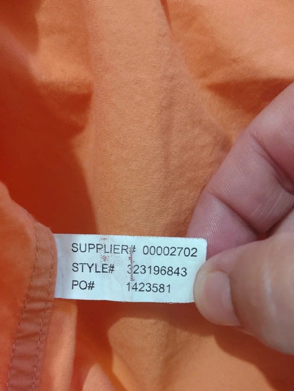 Ralph Lauren Boy's Peach Orange Button-Down Shirt with Green Pony Size 16/18